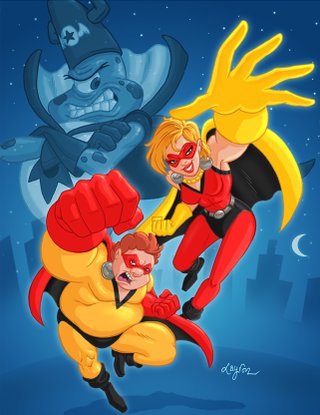 Opposite Forces Illustration