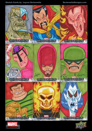 Marvel Beginnings Sketch Cards